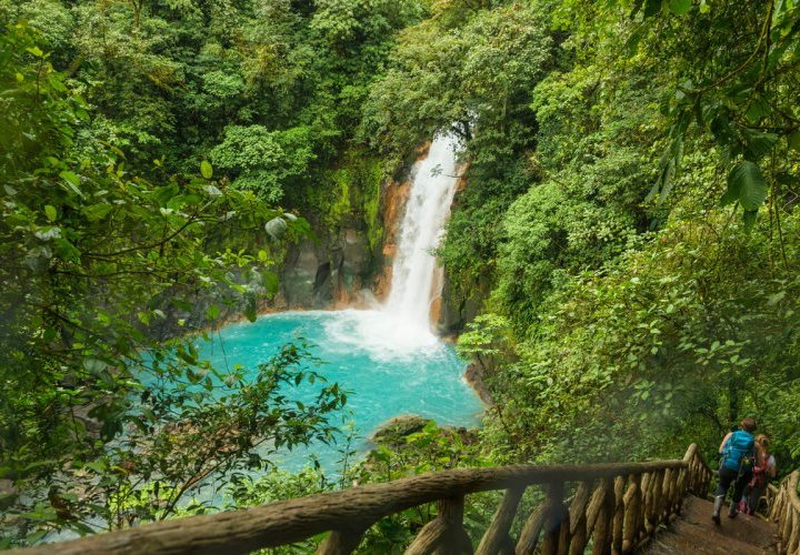 Hike in Tenorio Volcano National Park, discovery of the Celeste River and couple massage