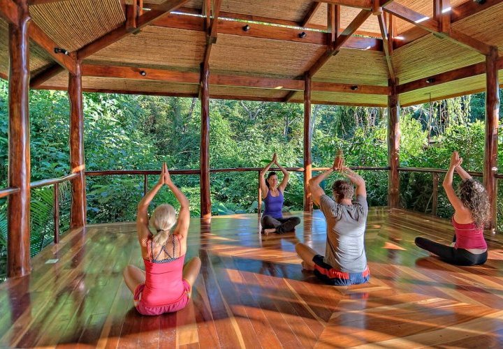 Yoga class and hike in Arenal Volcano National Park