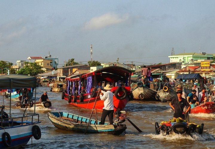 Descubrimiento del Delta del río Mekong y espectáculo de música tradicional vietnamita en la isla de Tan Phong