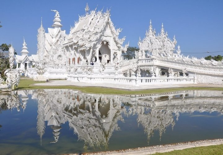 Discovery of the Golden Triangle, Opium Museum, Baan Dam (the Black House) and Wat Rong Khun (the White Temple)