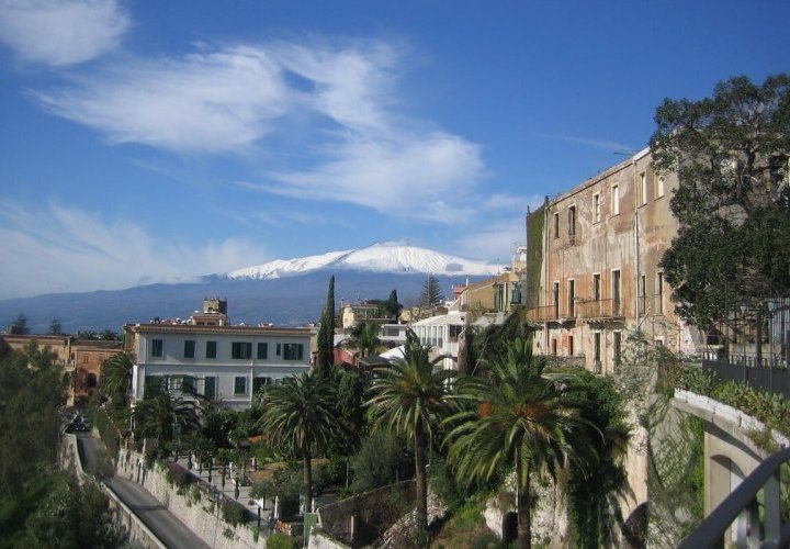 Hiking up Mount Etna, Europe’s most active volcano and visit of Taormina 