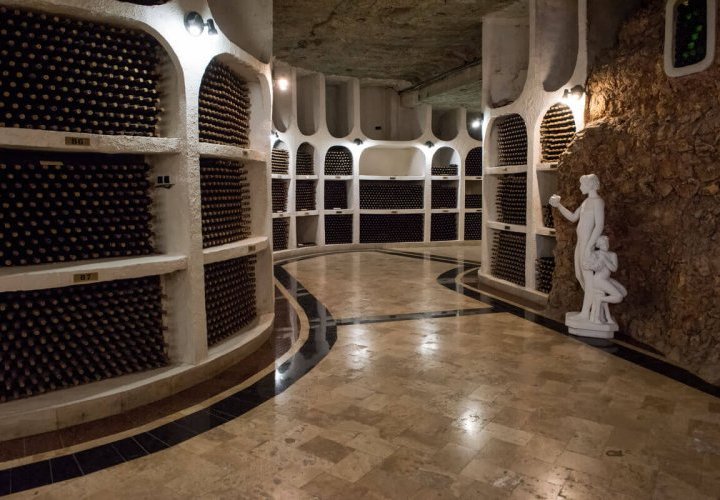 Discovery of Cricova winery (120 km) - one of the largest underground wine cellars in the world 