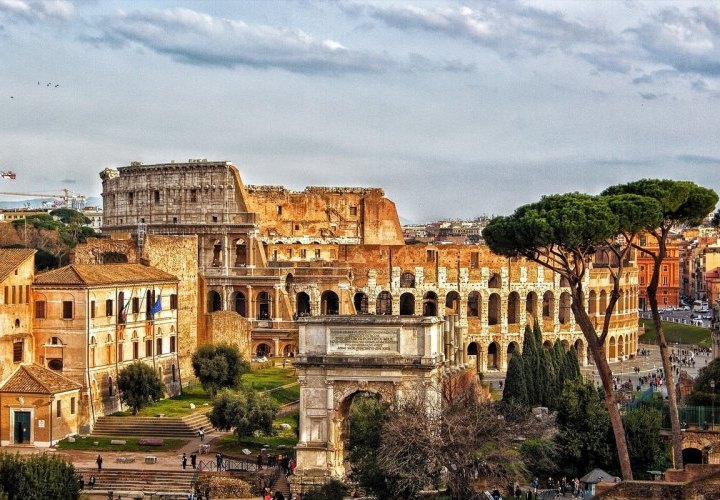 Walk from Rome’s Imperial Fora to the Colosseum when the Eternal City is still sleeping 
