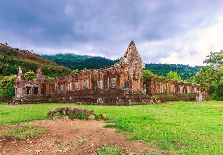 Visita al complejo de templos hindúes de Wat Phou y la isla Khong (Don Khong)