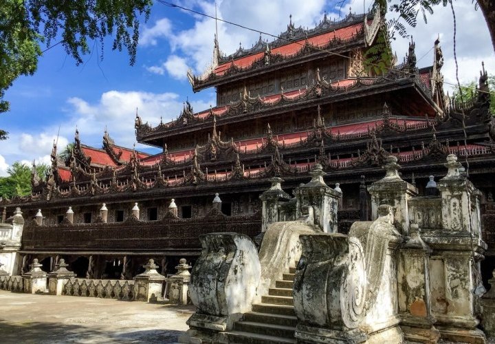 Mingun Pagoda, Myatheindan Pagoda, Kuthodaw Pagoda and Shwenandaw Monastery