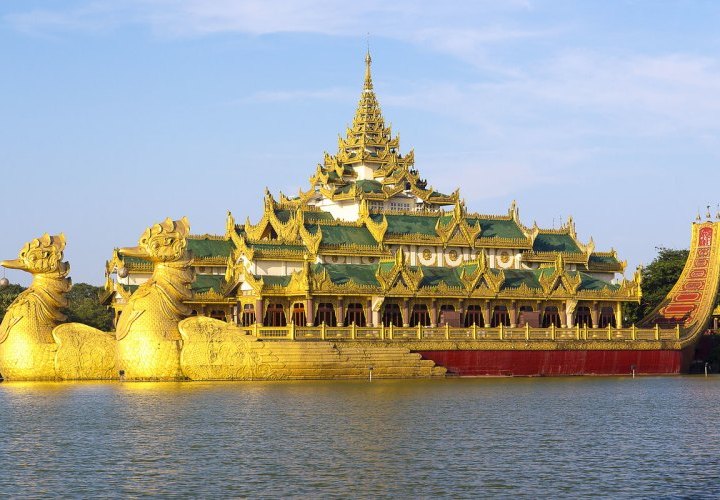 Flight to Yangon, Myanmar and departure