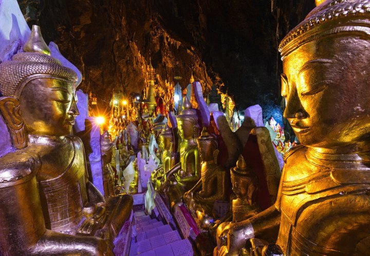 Discovery of the Pindaya Caves, a Buddhist pilgrimage site with countless images of Buddha