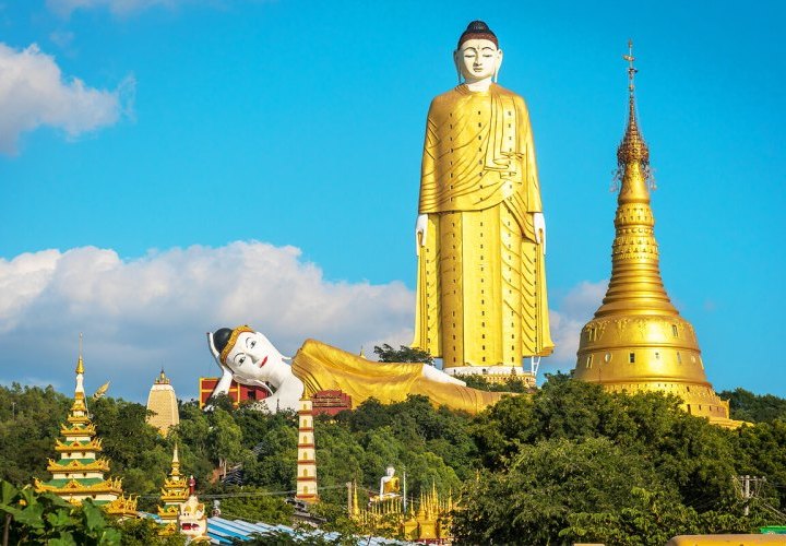 Visita al Templo de Thanbode y a la Pagoda Bodhi Tahtaung