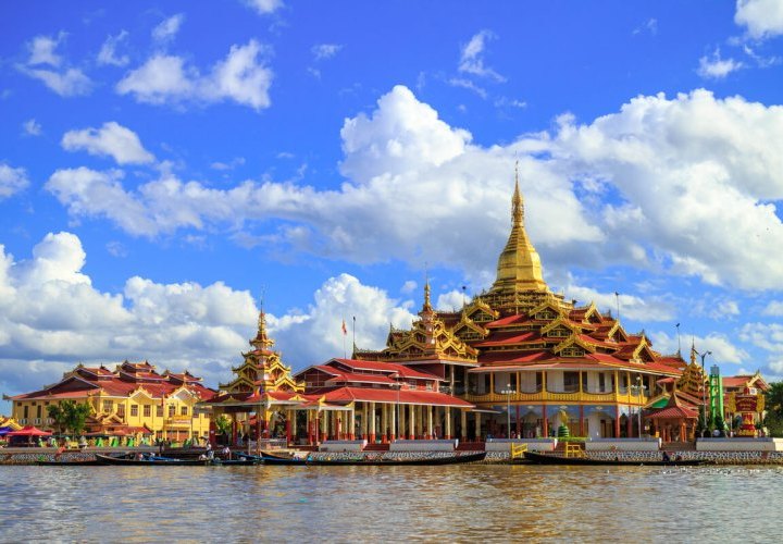 Descubrimiento de la Pagoda Phaung Daw Oo, que alberga cinco imágenes doradas de Buda y del Monasterio Nga Phe Chaung, conocido como el Monasterio de los Gatos Saltarines