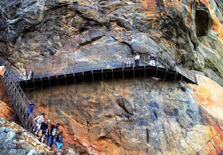 Discovery of the Sigiriya Rock Fortress designated a UNESCO World Heritage site 