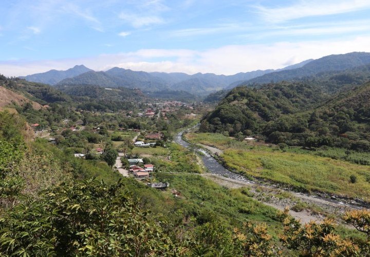 Travel to Boquete, a small mountain town known for its flowers and coffee plantations