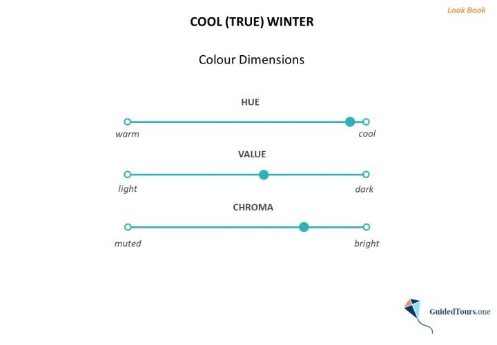 Cool (True) Winter Colour Analysis (Colour Dimensions and Colour Palette)