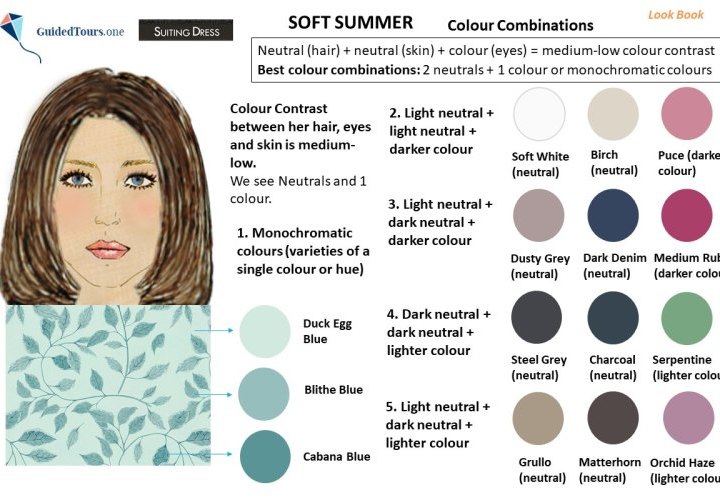Soft Summer Colour Combinations and Outfits