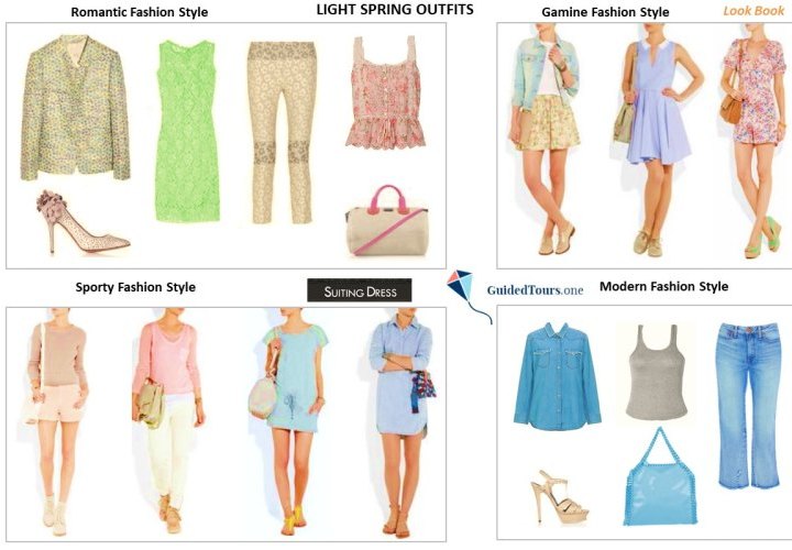 Light Spring Colour Combinations and Outfits