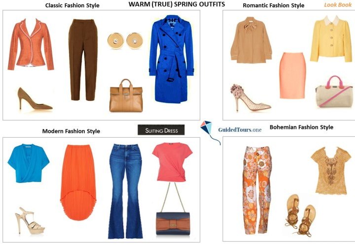Warm (True) Spring Colour Combinations and Outfits