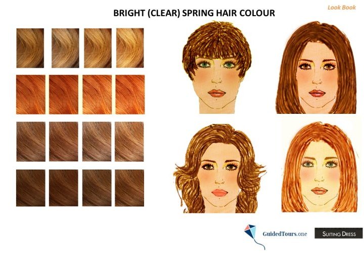 Bright (Clear) Spring Hair Colours 