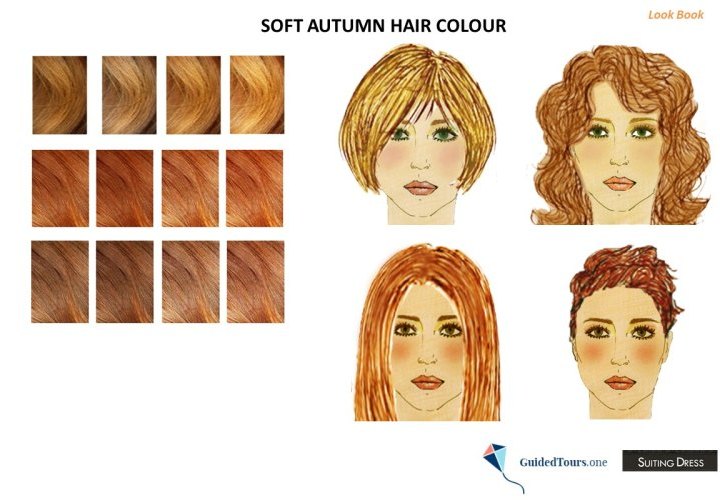 Soft Autumn Hair Colours