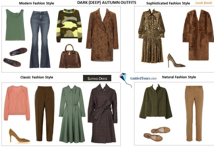 Dark (Deep) Autumn Colour Combinations and Outfits