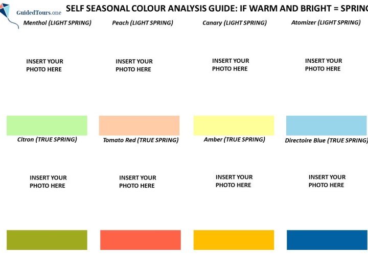 DIY Colour Analysis - Find out your Sub-season (12 sub-seasons)