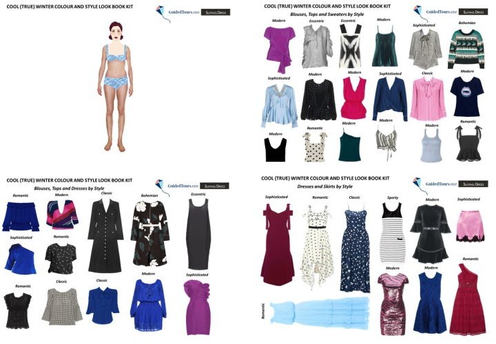 Cool (True) Winter Colour and Style Look Book Kit