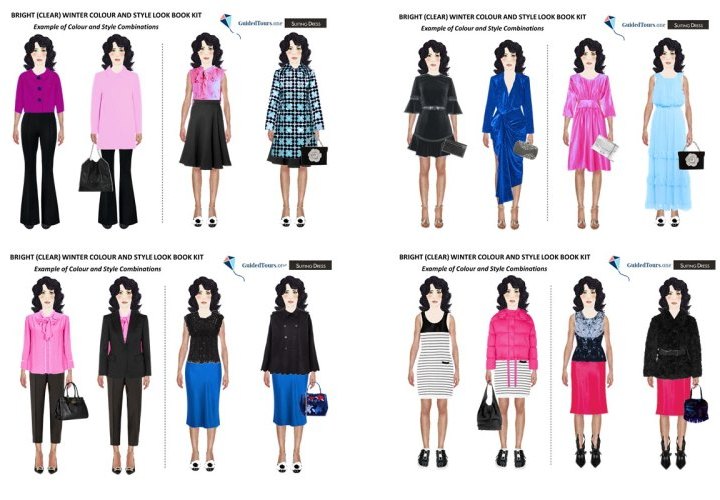 Bright (Clear) Winter Colour and Style Look Book Kit