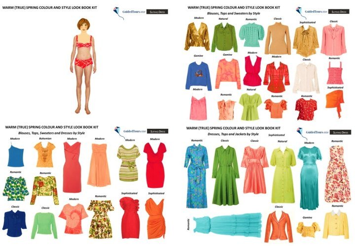 Look Book Kit de Color y Estilo de la Primavera Cálida (Verdadera)