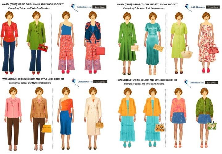 Look Book Kit de Color y Estilo de la Primavera Cálida (Verdadera)