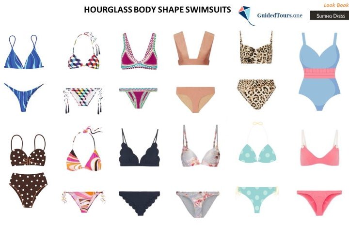 Hourglass Body Shape Swimsuits 