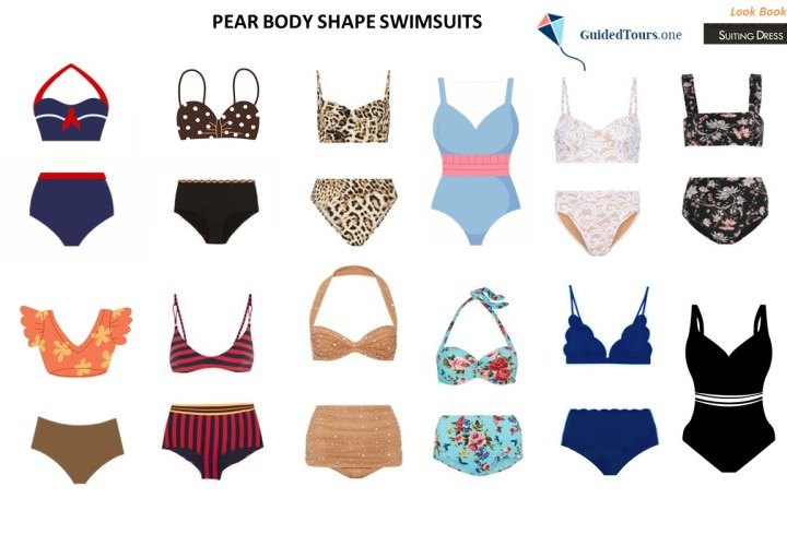 Pear Body Shape Swimsuits