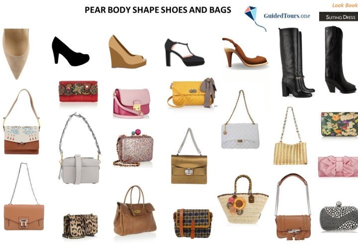 Pear Body Shape Shoes and Bags