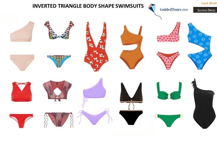 Inverted Triangle Body Shape Swimsuits