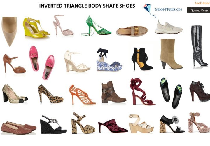 Inverted Triangle Body Shape Shoes and Bags