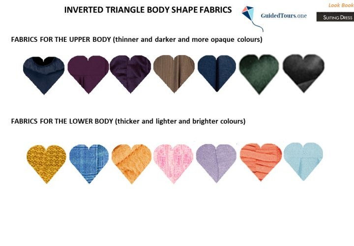 Inverted Triangle Body Shape Fabrics and Patterns
