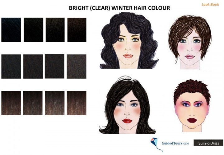 Colores de Cabello del Invierno Brillante 