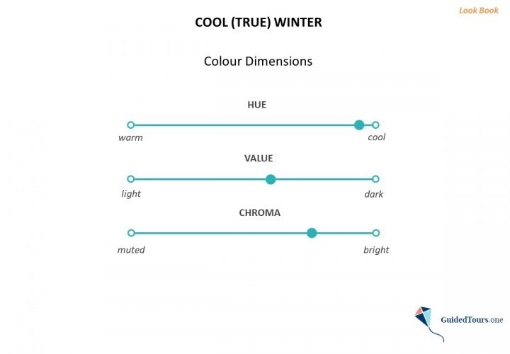 Cool (True) Winter Colour Analysis (Colour Dimensions and Colour Palette)