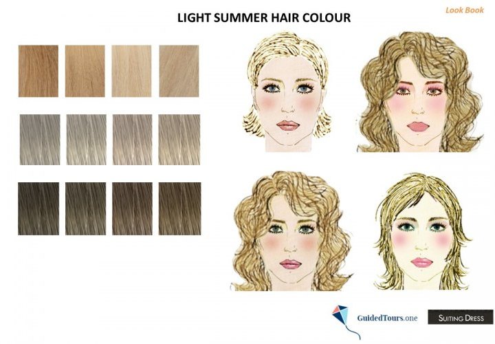 Light Summer Hair Colours 