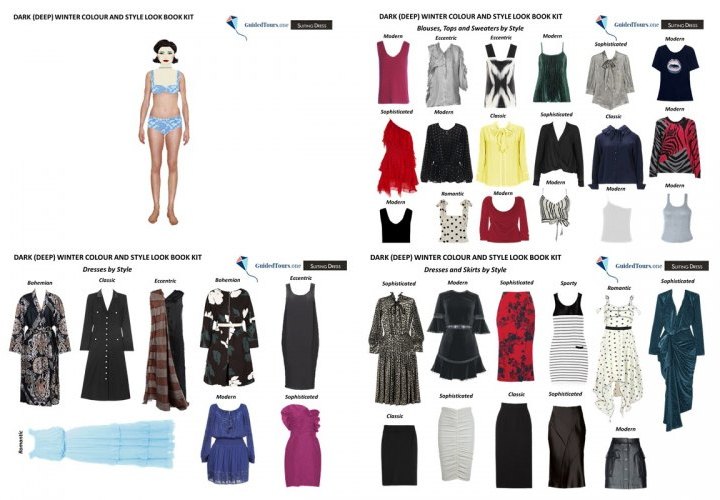Look Book Kit de Color y Estilo del Invierno Oscuro (Profundo)