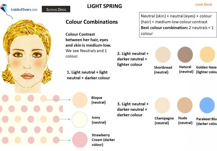 Light Spring Colour Combinations and Light Spring Colour Palette Outfits