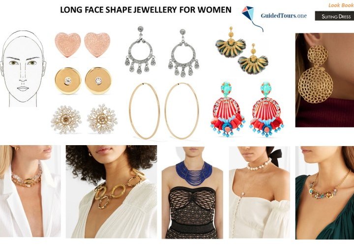 Long Face Shape Jewellery (Earrings and Necklaces)