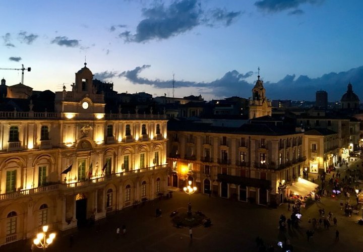 Arrival in Catania, Italy  