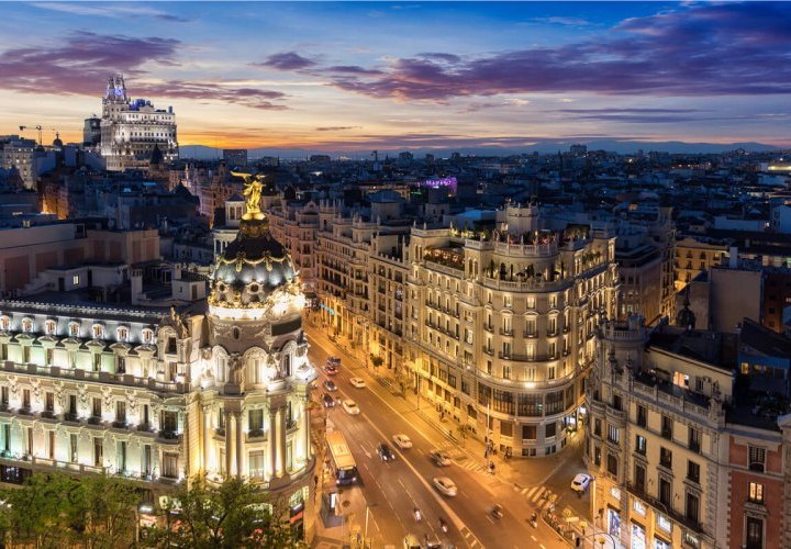 Departure from Madrid, Spain